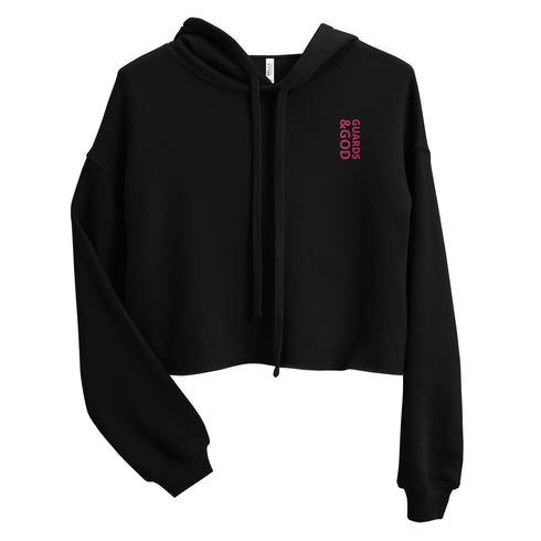 Guards &God Vertical Flamingo Crop Hoodie
